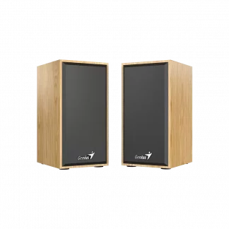 Genius SP-HF180 6 Watt USB 2.0 Wooden Speakers Black