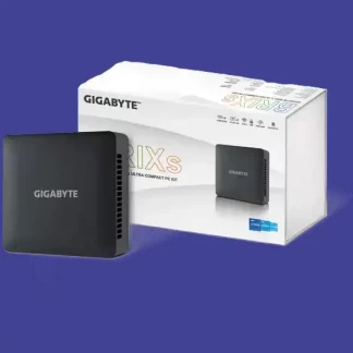 Gigabyte BRIX (GB-BRI3H-1315) Barebone Kit, Intel Core i3-1315U 1.8GHz Dual Core CPU, 1 x DDR4 SO-DIMM Slot, 1 x M.2-2280 Slot, 1 x 2.5 Inch SATA Slot, Wireless AX & Bluetooth 5.2
