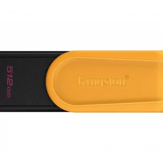 Kingston Technology DataTraveler 512GB Portable USB 3.2 Gen 1 Exodia S (Black/Yellow). Capacity: 512 GB, Device interface: USB Type-A, USB version: 3.2 Gen 1 (3.1 Gen 1). Form factor: Swivel. Weight: 8.72 g. Product colour: Black, Yellow