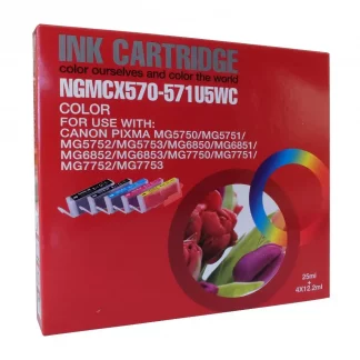 Canon COMPATIBLE PGI-570/CLI-571 PGBK/BK/C/M/Y Multi Pack 5-pack