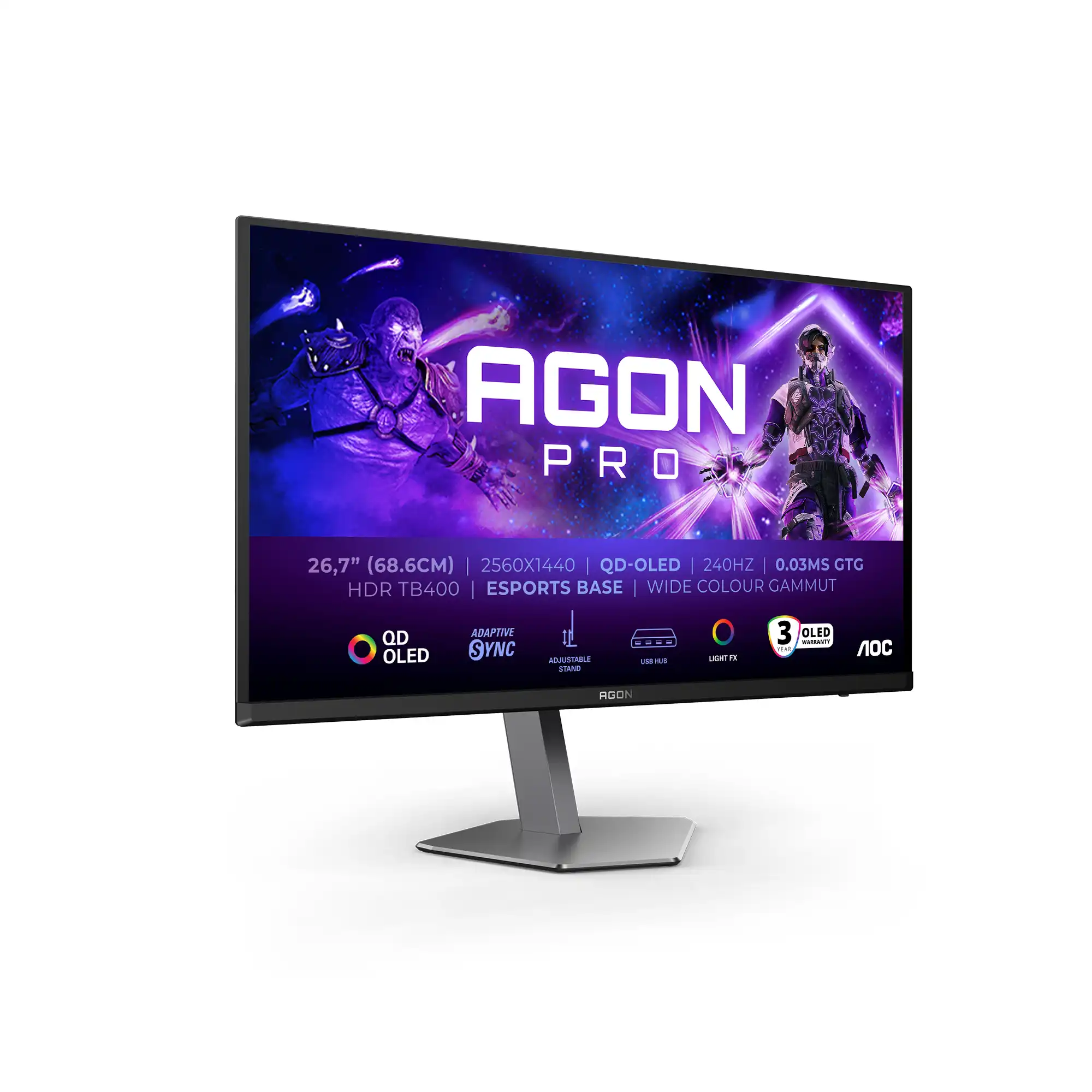 AOC AGON PRO AG276QZD2 27" OLED Monitor Gaming