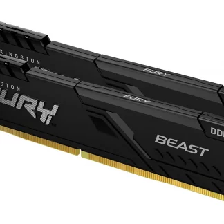 Kingston Fury Beast 16GB Kit (2 x 8GB), DDR4, 3200MHz (PC4-25600), CL16, XMP, DIMM Memory
