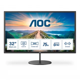 AOC Q32V4 31.5' Widescreen IPS LED Black Multimedia Monitor