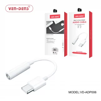 Ven-Dens USB C to 3.5mm headphone single female