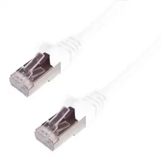 5m RJ45 CAT6A SSTP Stranded Flush Moulded LS0H Network Cable - 26AWG - White