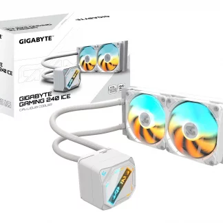 Gigabyte Gaming 240 Ice Liquid CPU Cooler - White