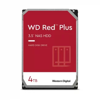 WD 3.5", 4TB, SATA3, Red Plus NAS Hard Drive, 5400RPM, 256MB Cache, OEM