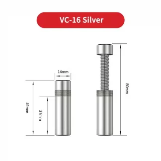 Aluminum GPU Holder Vertical Telescopic Rotating Stand Magnetic Bracket Support 49-80mm SILVER