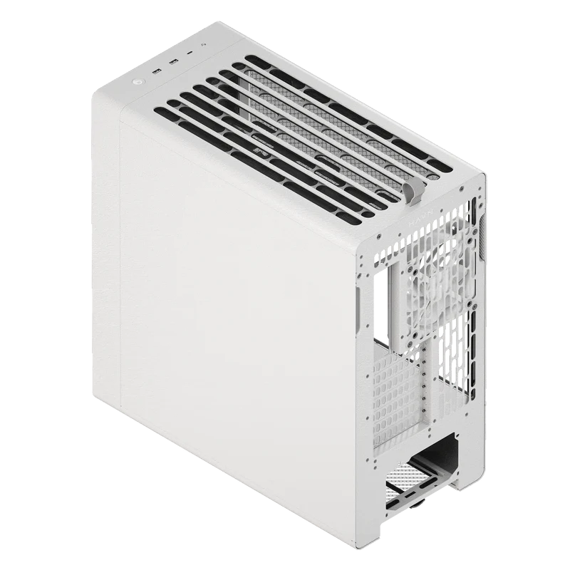HAVN BF 360 Flow Premium Mid Tower Case - WhiteMid-tower PC case, Versatile fan support, Tempered glass window, 410mm GPU clearance, Full coverage airflow, SimpliCable routing - Image 7