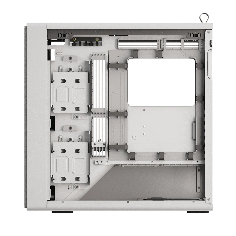 HAVN BF 360 Flow Premium Mid Tower Case - WhiteMid-tower PC case, Versatile fan support, Tempered glass window, 410mm GPU clearance, Full coverage airflow, SimpliCable routing - Image 11