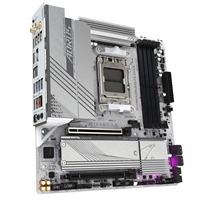 Gigabyte B650M AORUS ELITE AX ICE AMD AM5 Socket Motherboard, Micro-ATX, 4x DDR5 Slots, 2x M.2 Sockets, Fitted I/O Shield, 2.5GbE LAN, Wi-Fi 6E, 1x DisplayPort / 1x HDMI Port