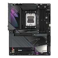 Gigabyte X870E AORUS MASTER AMD AM5 Socket Motherboard, ATX, 4x DDR5 Slots, 4x M.2 Sockets, Fitted I/O Shield, 5GbE LAN, Wi-Fi 7, 1x HDMI Port / 2x USB-C (USB4)