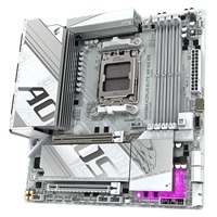 Gigabyte B850M AORUS ELITE WIFI6E ICE AMD AM5 Socket Motherboard, Micro-ATX, 4x DDR5 Slots, 2x M.2 Sockets, Fitted I/O Shield, 2.5GbE LAN, Wi-Fi 6E, 1x DisplayPort / 1x HDMI Port - Image 3