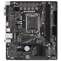 Gigabyte H610M H V2 (Rev. 1.0) Intel 1700 Socket Motherboard, Micro-ATX, 2x DDR5 Slots, 1x M.2 Socket, GbE LAN, 1x D-Sub / 1x HDMI Port