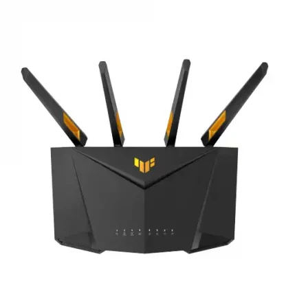 Tether Router Gaming ASUS TUF Gaming AX3000 V2 Dual Band WiFi 6 Router with Mobile Tethering ...