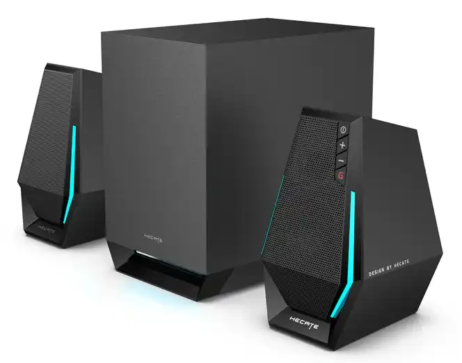 Edifier Hecate G1500 MAX Bluetooth RGB Gaming 2.1 Speaker System - Black - Image 3