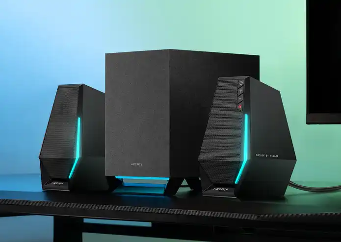 Edifier Hecate G1500 MAX Bluetooth RGB Gaming 2.1 Speaker System - Black - Image 7