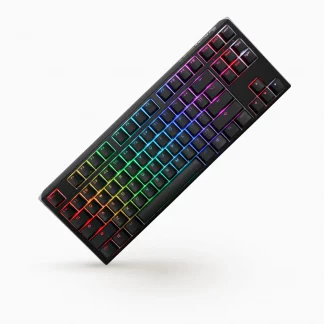 Ducky One 3 Classic TKL USB RGB Mechanical Gaming Keyboard Cherry Red - Black UK Layout
TKL (80%) mechanical gaming keyboard, Quack Mechanics, Genuine Cherry MX switches, Per-key RGB lighting, Detachable USB-C cable, UK ISO