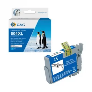 Compatible Epson G+G 604XL Hi Cap Cyan Ink Cartridge