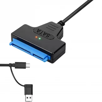 USB 3.0 / 2.0 to SATA Cable Up to 6 Gbps for 2.5 Inch External HDD SSD USB A & C ADAPTER