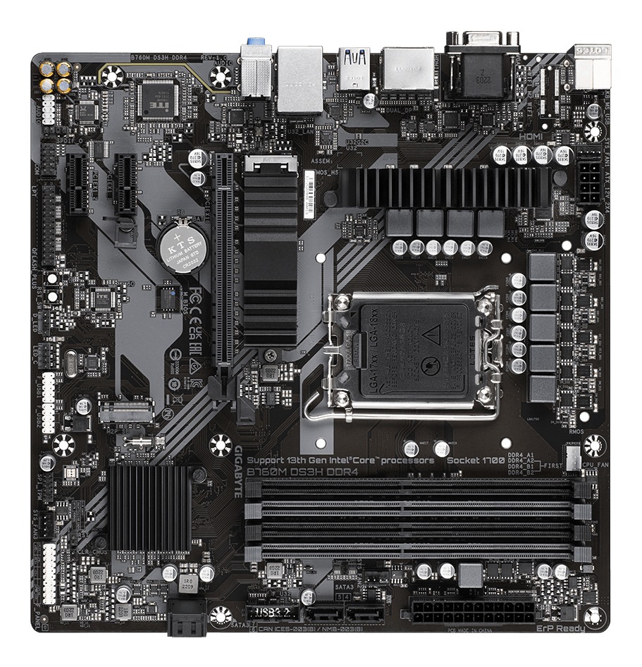 Gigabyte B760M DS3H DDR4 Ultra Durable Intel 1700 Socket Motherboard - Image 5