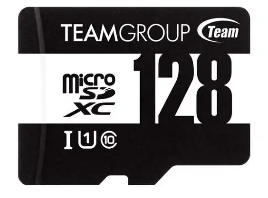 Team 128GB Micro SDXC UHS-1 Class 10 Flash Card with Adapter