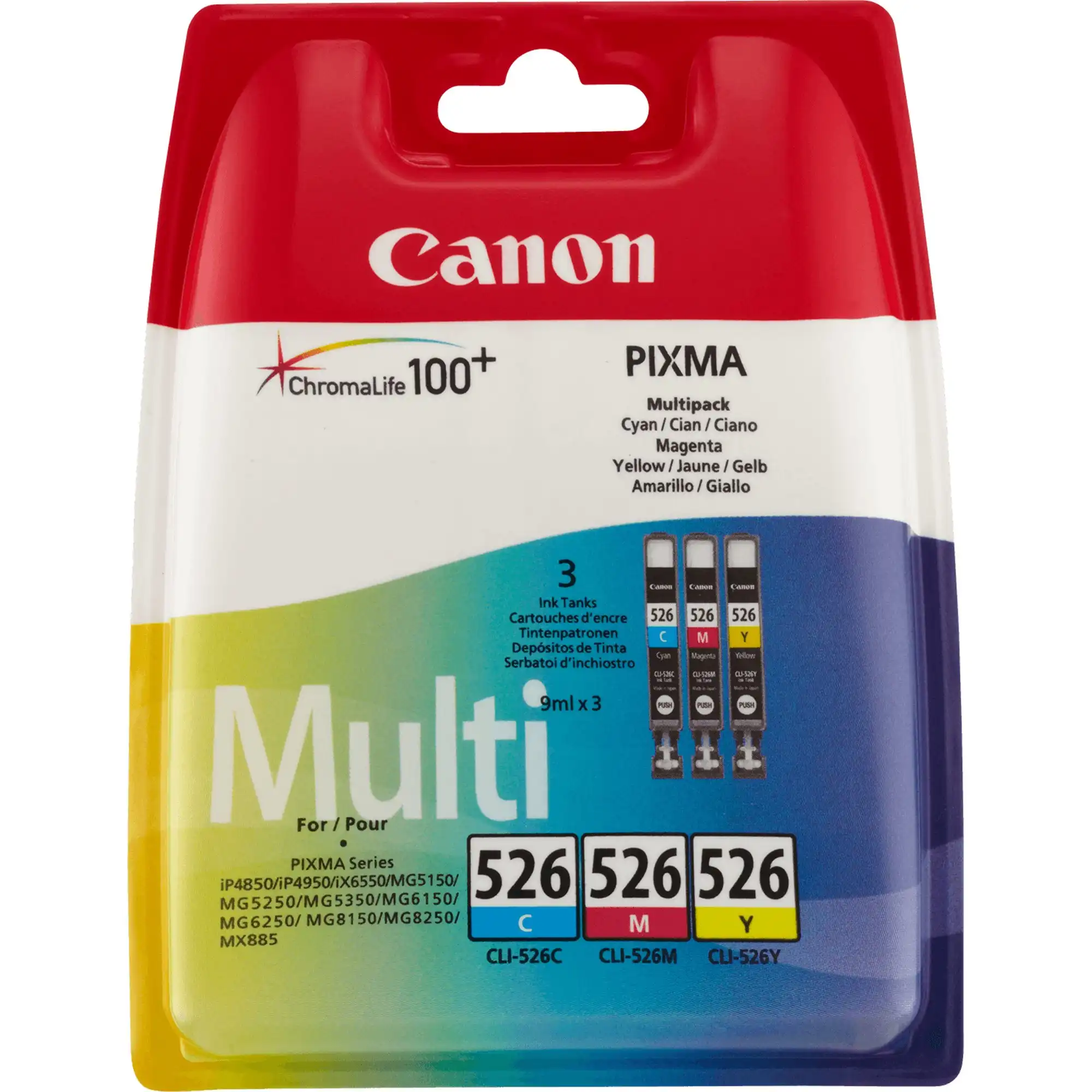 Canon CLI-526 C/M/Y Multi-Pack