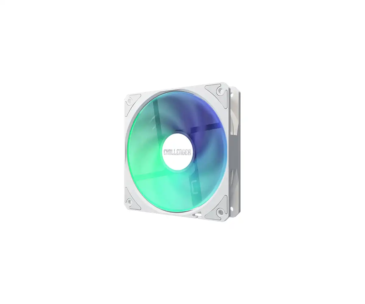 ASRock Challenger 360 Digital White AIO Liquid CPU Cooler, 360mm Radiator, Triple 120mm PWM ARGB Fans, 3" Digital Display, Intel LGA1700/1851 & AMD AM5/AM4 Compatible - Image 9