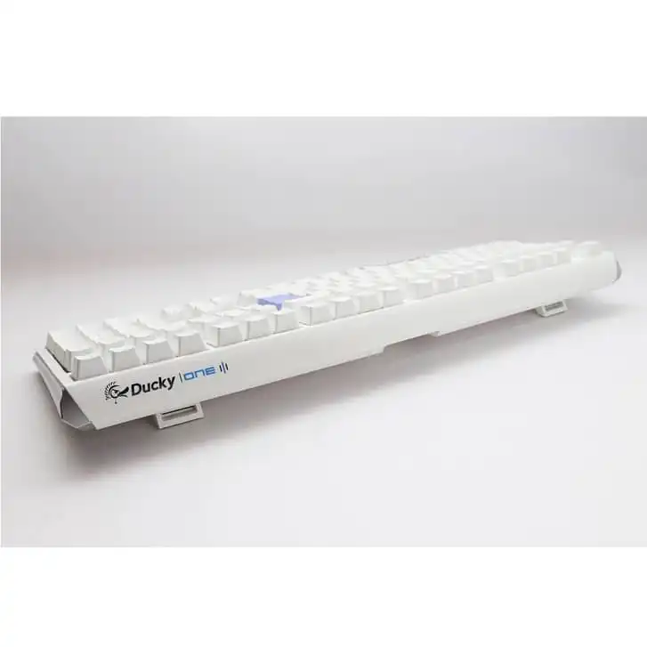 Ducky One 3 Classic Fullsize USB RGB Mechanical Gaming Keyboard Cherry Brown - Pure White UK Layout - Image 4