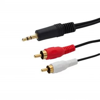 3mm jack to 2 x phono