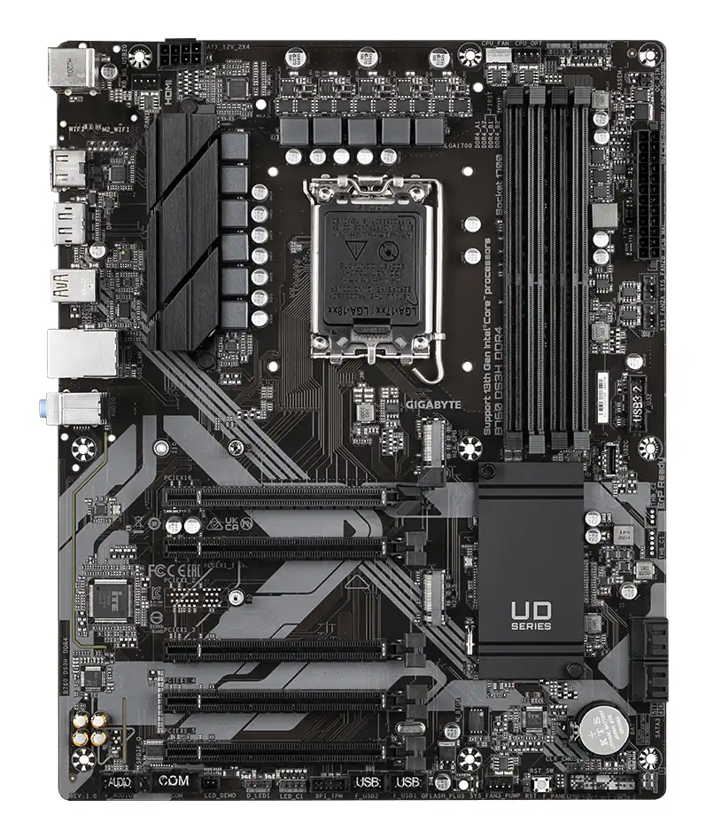 Gigabyte B760 DS3H DDR4 Ultra Durable Intel 1700 Socket Motherboard - Image 2