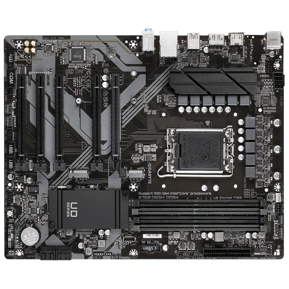 Gigabyte B760 DS3H DDR4 Ultra Durable Intel 1700 Socket Motherboard - Image 5