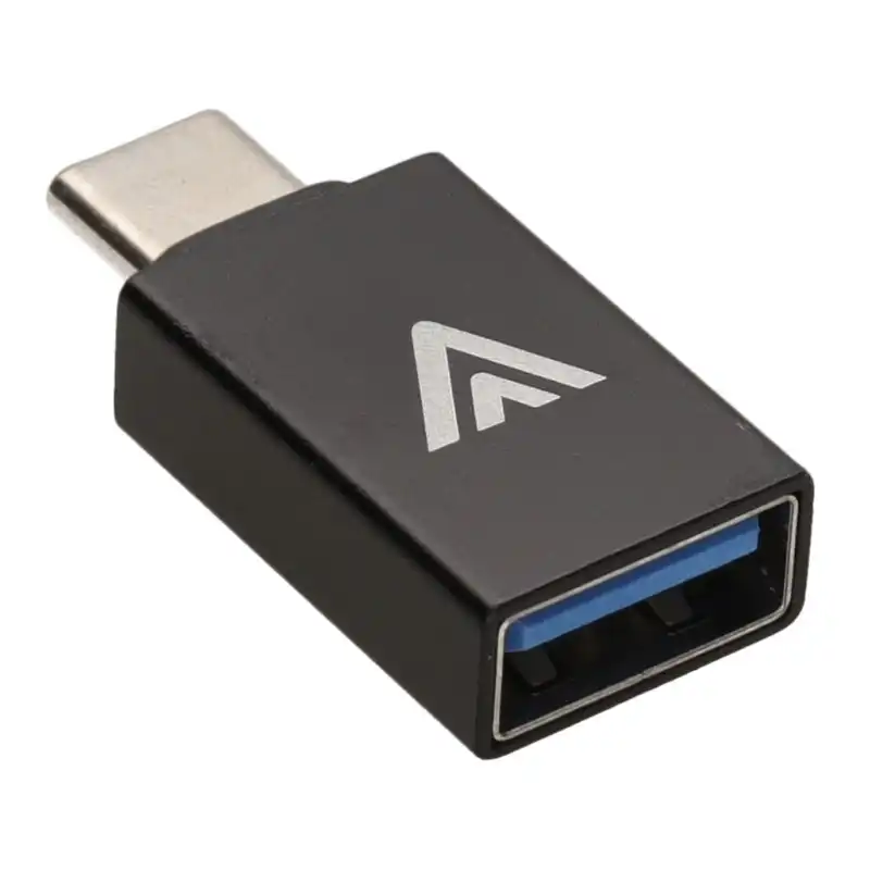 USB 2.0 Type A Socket to USB 3.1 Type C Male Plug Adapter BLACK - Image 2