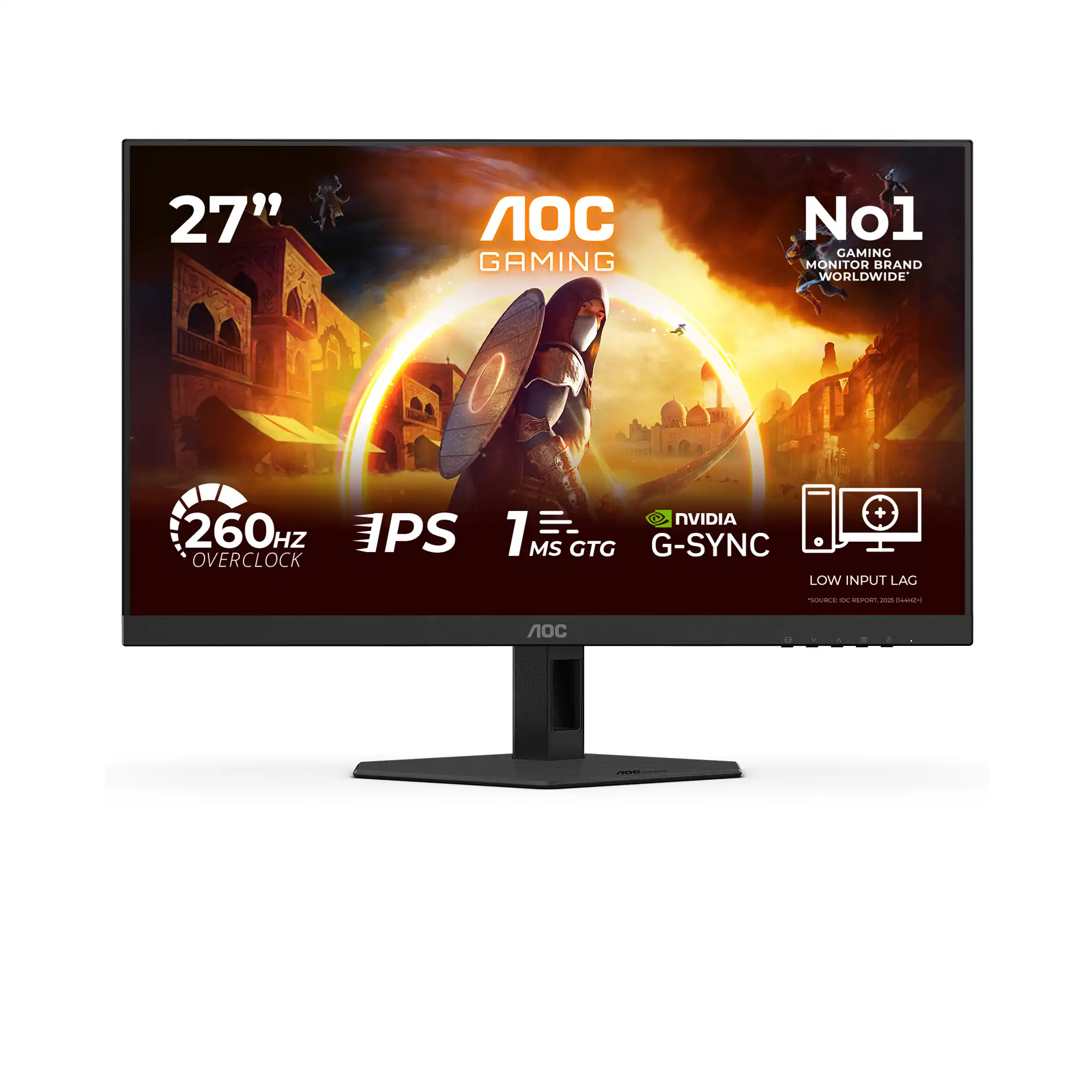 AOC 27G4ZRE 27" FAST IPS LED Black Monitor 260Hz OC (Native 240Hz) (1920x1080/0.3ms/2xHDMI/DisplayPort)