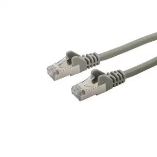 20m RJ45 CAT6a SSTP Stranded Flush Moulded LS0H Network Cable - 26AWG - Grey