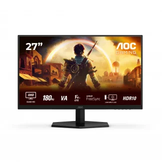 AOC Q27G42XNE 27" Widescreen FAST VA Black Monitor (QHD 2560x1440 @ 180Hz /0.5ms/2xHDMI/DisplayPort)