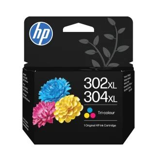 HP 302XL/304XL Original Inkjet Ink Cartridge - Tri-colour Pack - 7 mL - 300 Pages