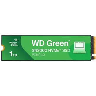 WD Green SN3000 1TB NVMe SSD, M.2 Interface, PCIe Gen4, 2280, Read 5000MB/s, Write 4200MB/s