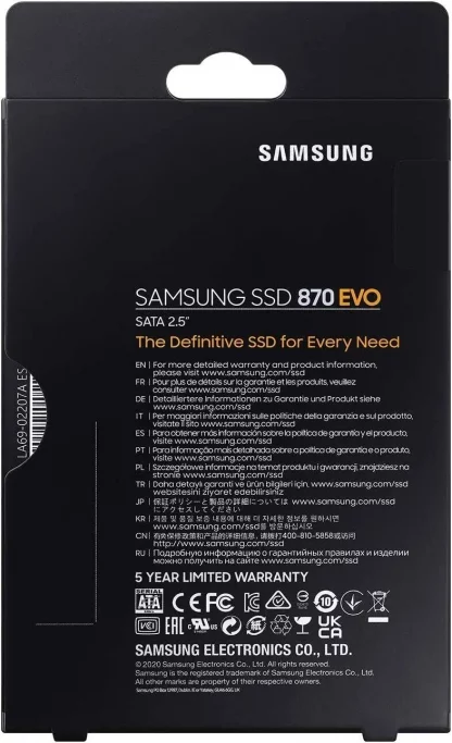 Samsung 1TB 870 EVO SSD, 2.5', SATA3, V-NAND, R/W, 560/530 MB/s, 98K/88K IOPS, 7mm - Image 10
