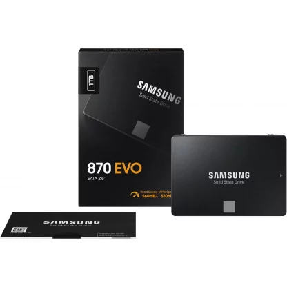 Samsung 1TB 870 EVO SSD, 2.5', SATA3, V-NAND, R/W, 560/530 MB/s, 98K/88K IOPS, 7mm - Image 2