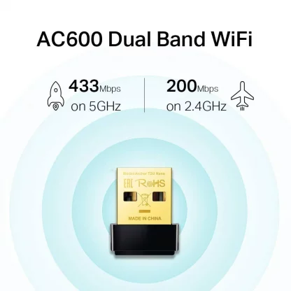 TP-LINK (ARCHER T2U Nano) AC600 (433+150) Wireless Dual Band USB Adapter, Advanced Security - Image 7