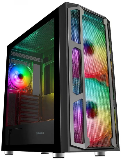 F15M Mesh Gaming Case 2x 20cm ARGB Fan 1x 12cm ARGB Fan TG Side MB Sync