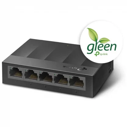 TP-LINK (LS1005G) 5-Port Gigabit Unmanaged Desktop LiteWave Switch, Green Technology, Plastic Case - Image 5