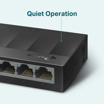 TP-LINK (LS1005G) 5-Port Gigabit Unmanaged Desktop LiteWave Switch, Green Technology, Plastic Case - Image 3