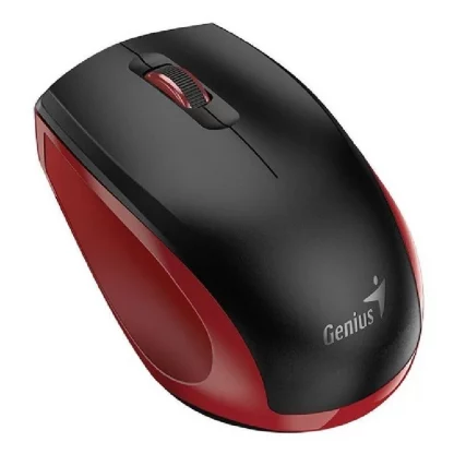 Genius NX-8006S Silent Wireless Mouse, 2.4 GHz with USB Pico Receiver, Adjustable DPI levels up to 1200 DPI, 3 Button with Scroll Wheel, Ambidextrous Design, Black