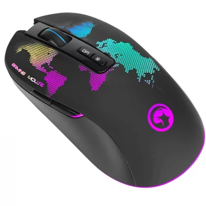 Marvo Scorpion M422 USB RGB LED Black Programmable Gaming Mouse - Image 3