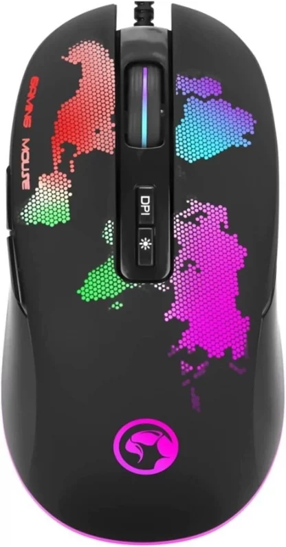 Marvo Scorpion M422 USB RGB LED Black Programmable Gaming Mouse - Image 7