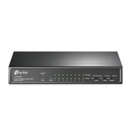 TP-Link TL-SF1009P - 9-Port Desktop Switch - 8-Port PoE+