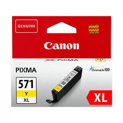 Canon CLI-571Y XL Original Ink Cartridge - Yellow - Inkjet - High Yield - 680 Pages - 1 / Pack
