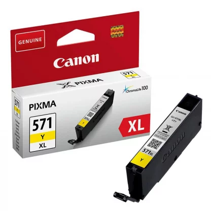 Canon CLI-571Y XL Original Ink Cartridge - Yellow - Inkjet - High Yield - 680 Pages - 1 / Pack - Image 2